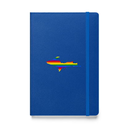 Michigan Upper Peninsula Hardcover Notebook (w/ UP Rainbow Pride Flag) | Banded - 160pgs