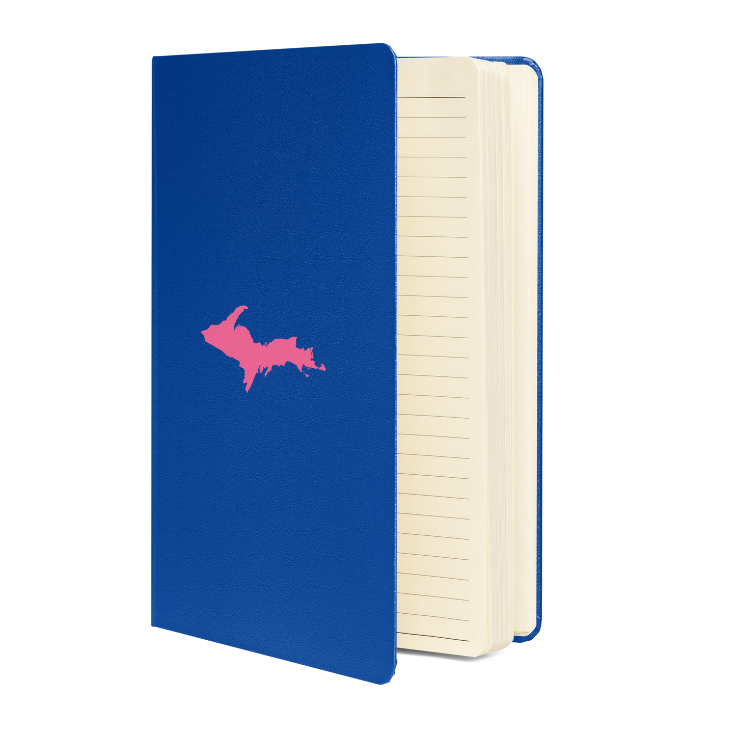 Michigan Upper Peninsula Hardcover Notebook (w/ Pink UP Outline) | Banded - 160pgs