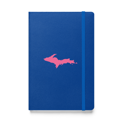 Michigan Upper Peninsula Hardcover Notebook (w/ Pink UP Outline) | Banded - 160pgs