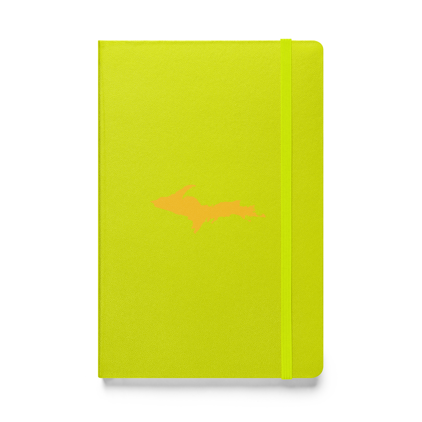 Michigan Upper Peninsula Hardcover Notebook (w/ Gold UP Outline) | Banded - 160pgs