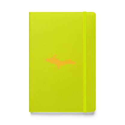 Michigan Upper Peninsula Hardcover Notebook (w/ Gold UP Outline) | Banded - 160pgs