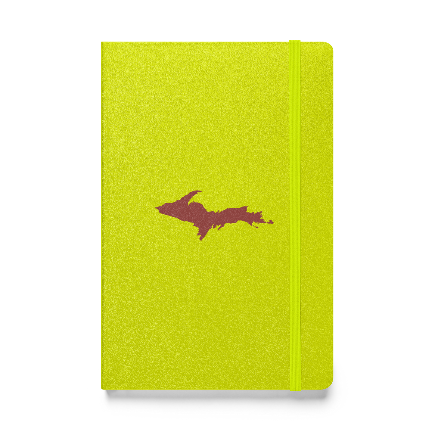 Michigan Upper Peninsula Hardcover Notebook (w/ Red UP Outline) | Banded - 160pgs