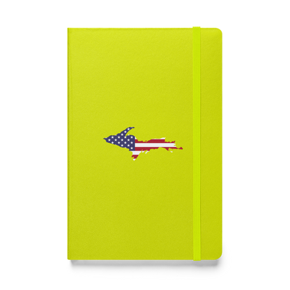 Michigan Upper Peninsula Hardcover Notebook (w/ UP USA Flag) | Banded - 160pgs