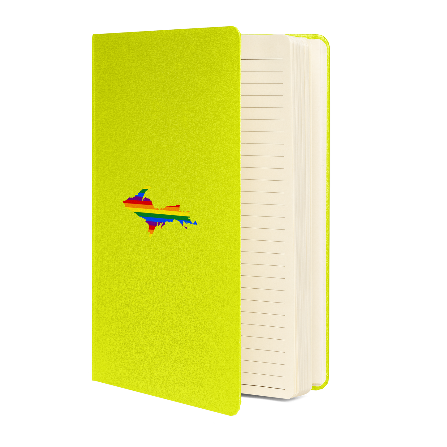 Michigan Upper Peninsula Hardcover Notebook (w/ UP Rainbow Pride Flag) | Banded - 160pgs