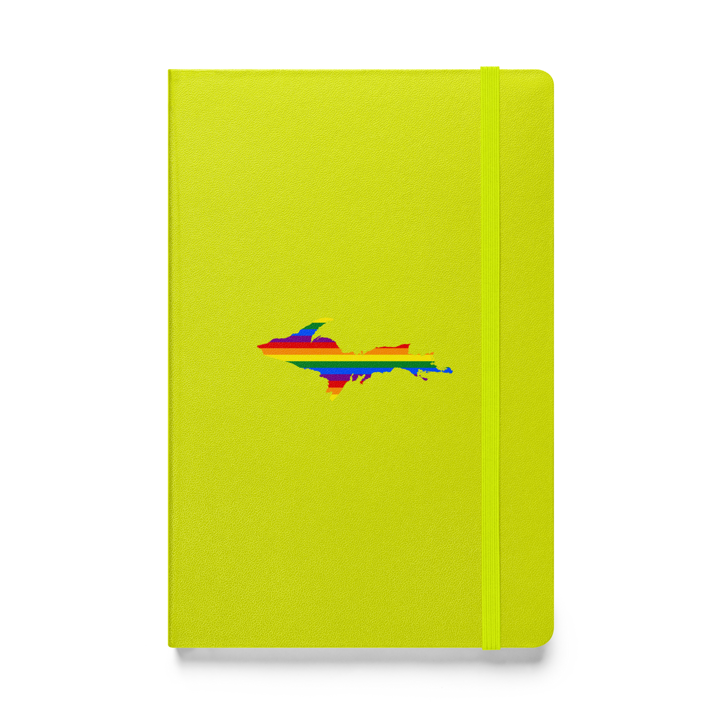 Michigan Upper Peninsula Hardcover Notebook (w/ UP Rainbow Pride Flag) | Banded - 160pgs