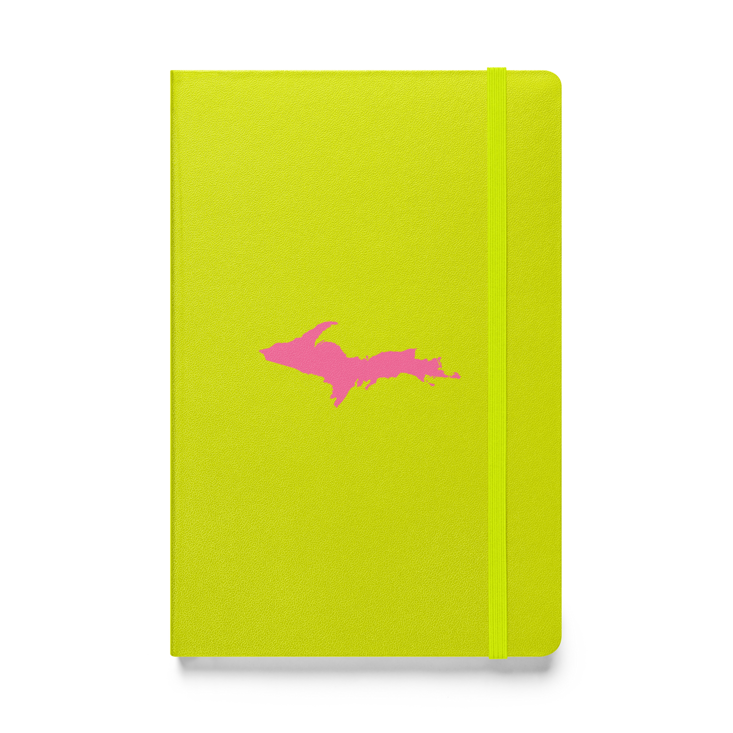 Michigan Upper Peninsula Hardcover Notebook (w/ Pink UP Outline) | Banded - 160pgs