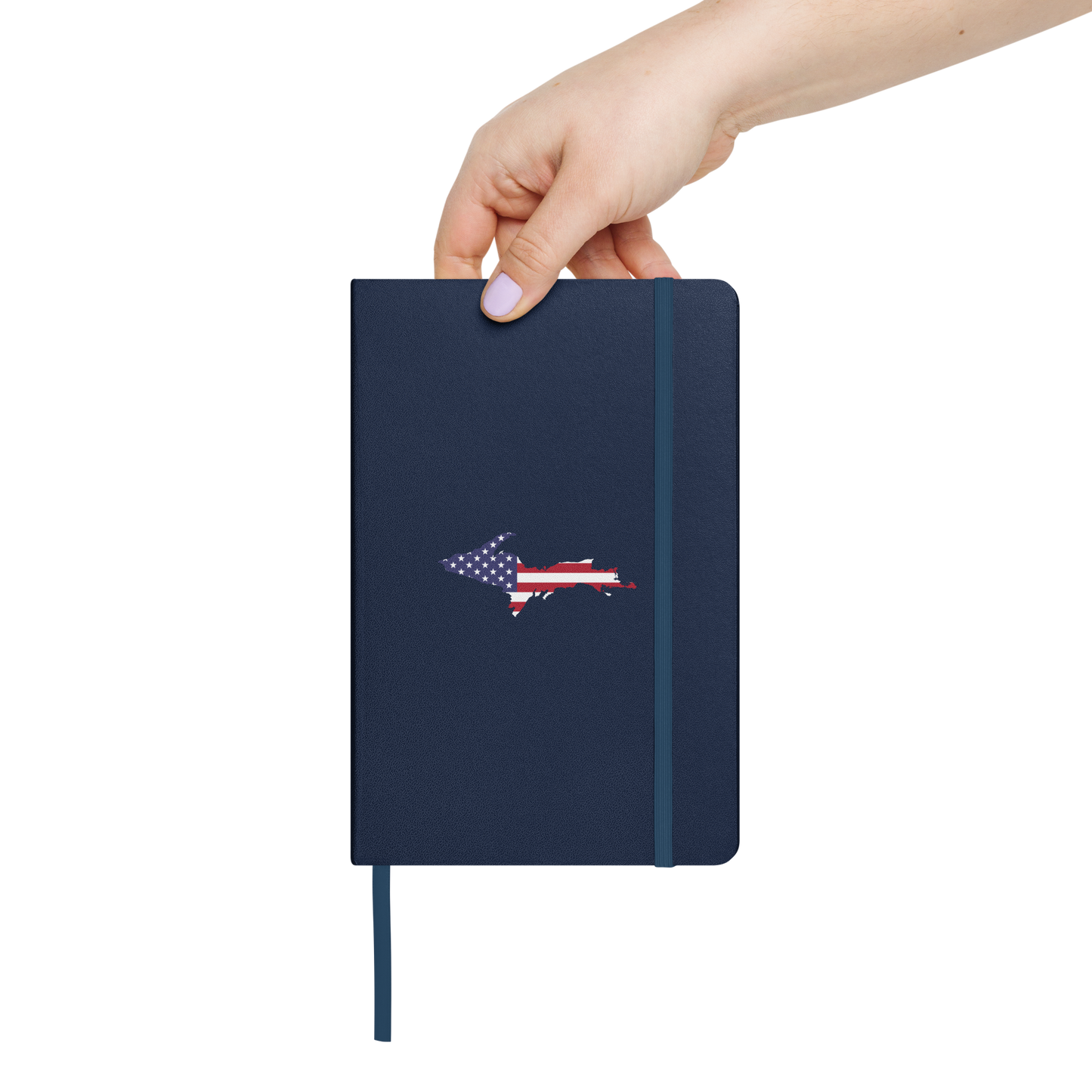 Michigan Upper Peninsula Hardcover Notebook (w/ UP USA Flag) | Banded - 160pgs