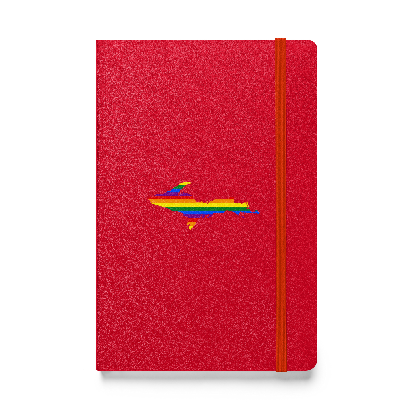 Michigan Upper Peninsula Hardcover Notebook (w/ UP Rainbow Pride Flag) | Banded - 160pgs