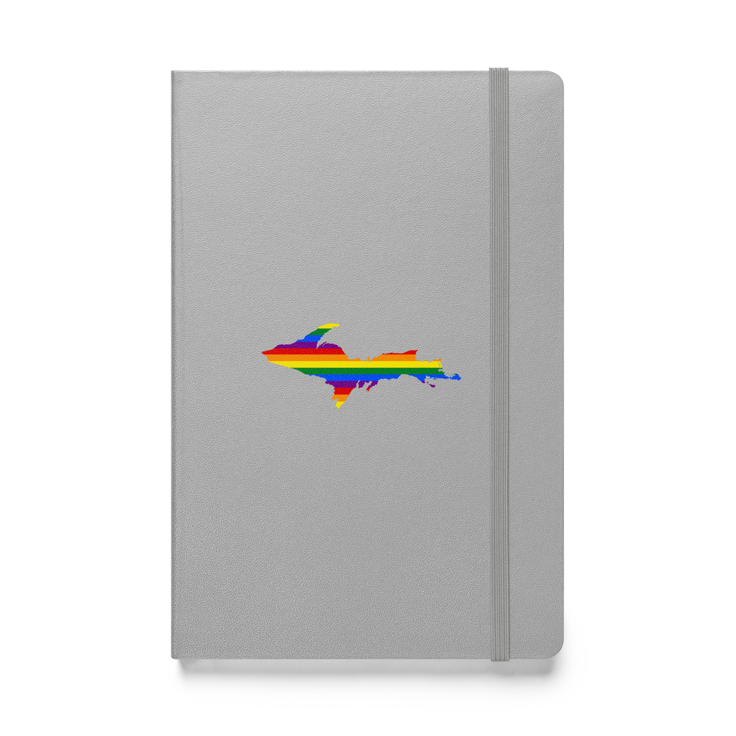 Michigan Upper Peninsula Hardcover Notebook (w/ UP Rainbow Pride Flag) | Banded - 160pgs