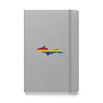 Michigan Upper Peninsula Hardcover Notebook (w/ UP Rainbow Pride Flag) | Banded - 160pgs