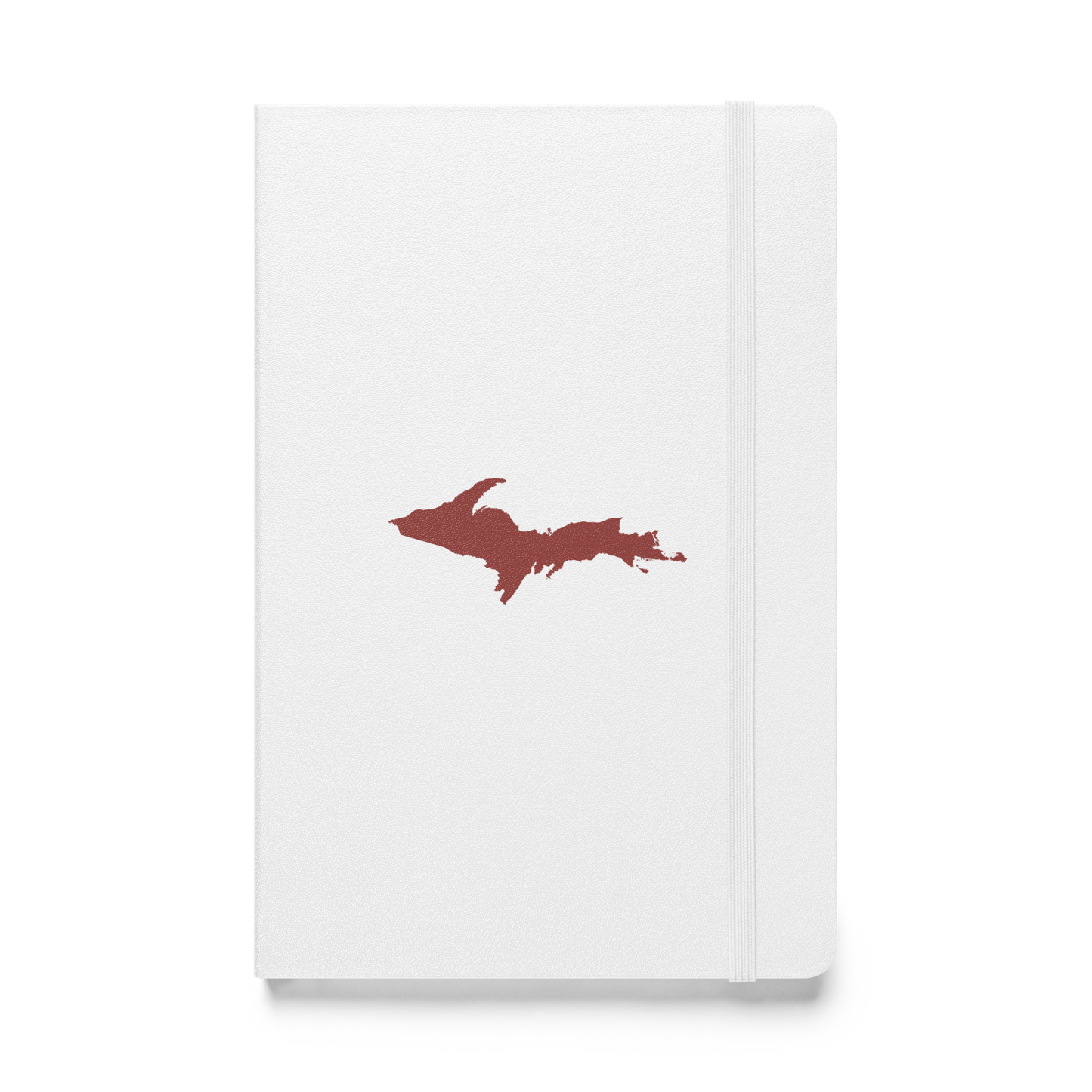 Michigan Upper Peninsula Hardcover Notebook (w/ Red UP Outline) | Banded - 160pgs