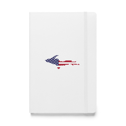 Michigan Upper Peninsula Hardcover Notebook (w/ UP USA Flag) | Banded - 160pgs