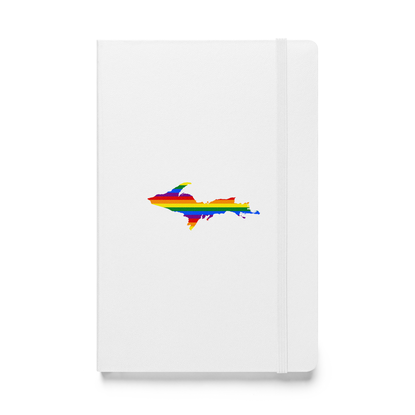 Michigan Upper Peninsula Hardcover Notebook (w/ UP Rainbow Pride Flag) | Banded - 160pgs