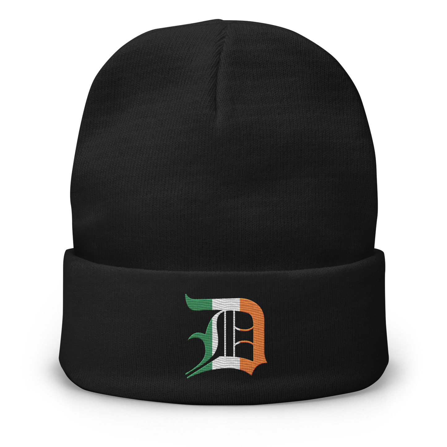 Detroit 'Old English D' Winter Beanie (Irish Edition)