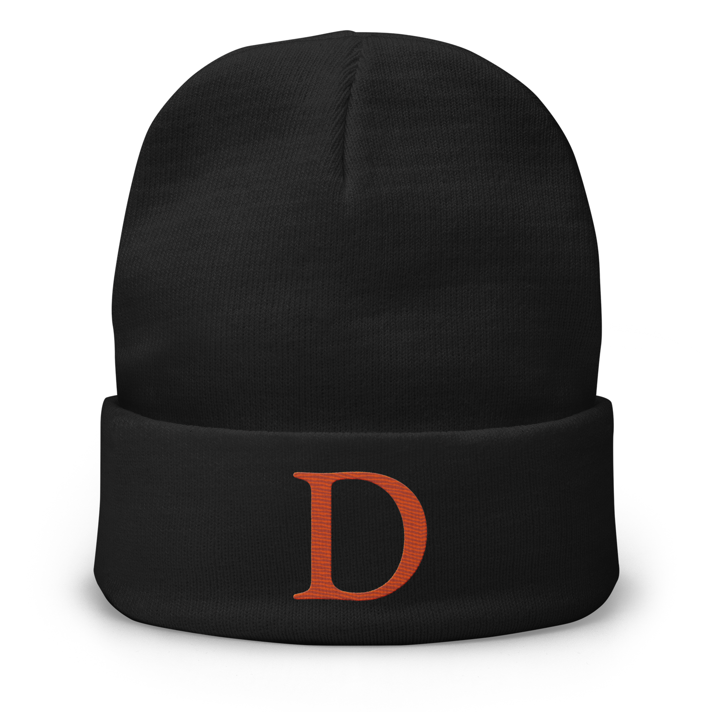 Detroit 'Old French D' Winter Beanie (Orange)