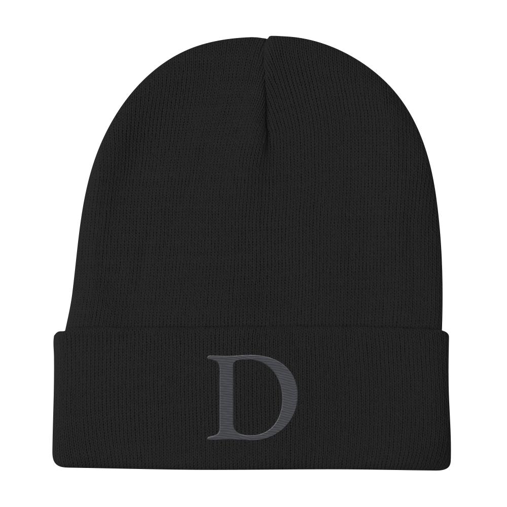 Detroit 'Old French D' Winter Beanie (Iron Ore Grey)