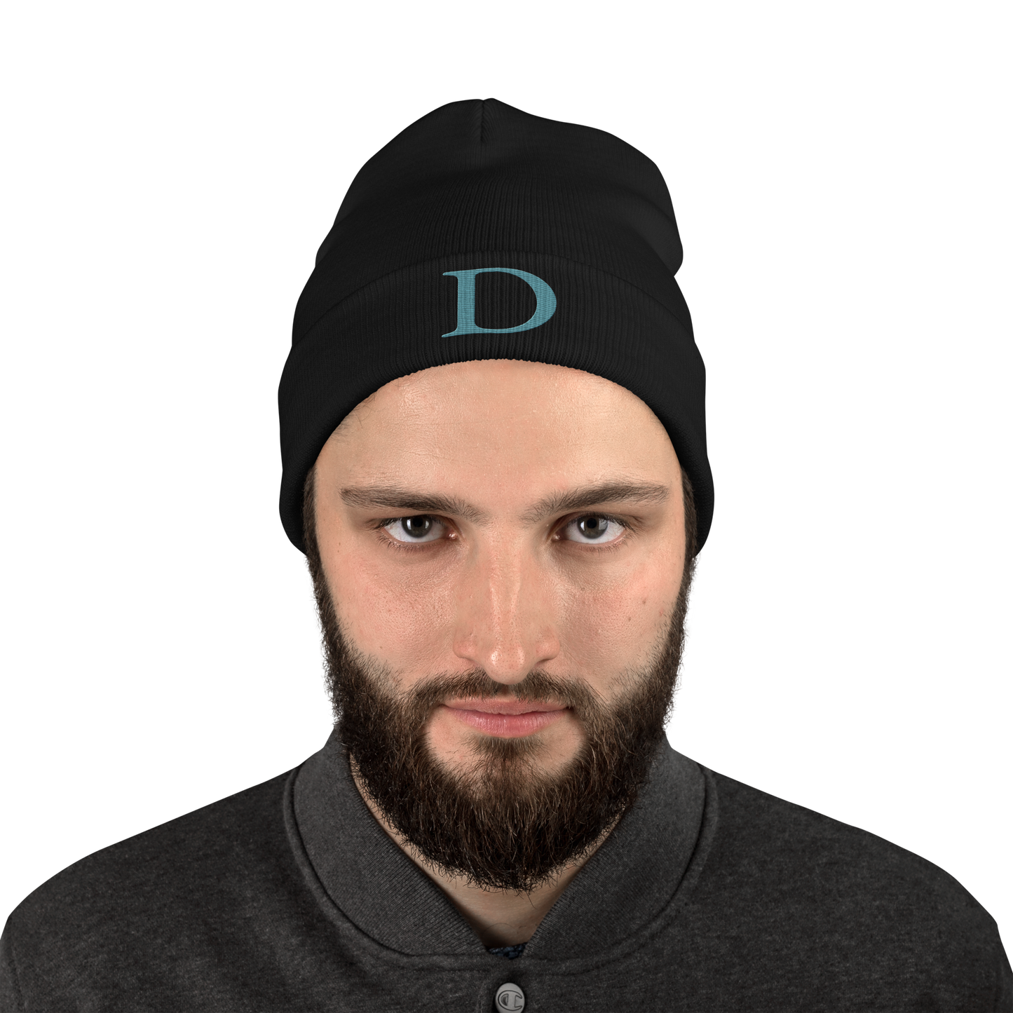 Detroit 'Old French D' Winter Beanie (Huron Blue)