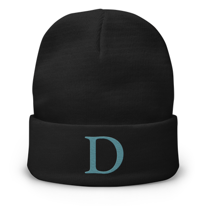 Detroit 'Old French D' Winter Beanie (Huron Blue)