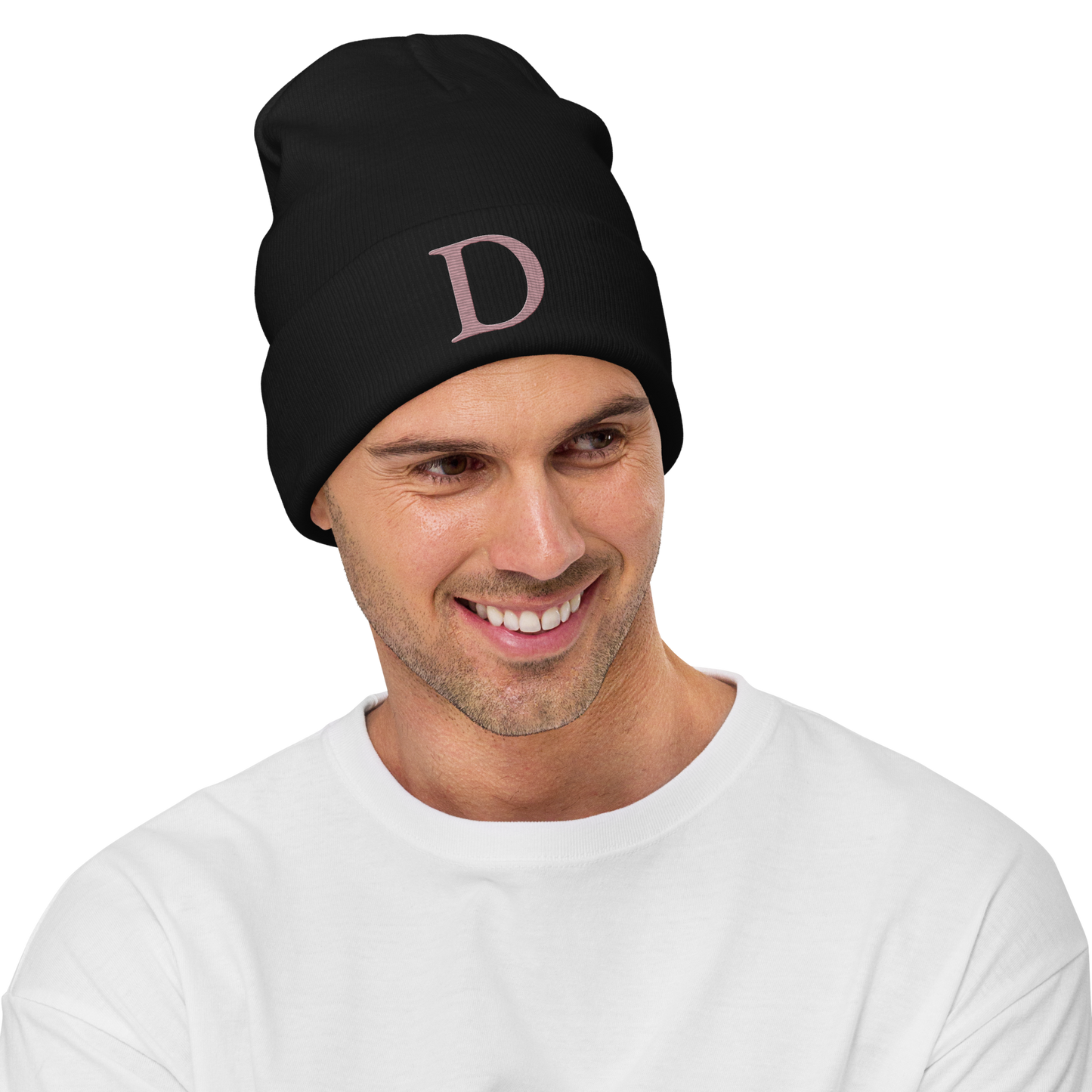 Detroit 'Old French D' Winter Beanie (Cherry Blossom Pink)