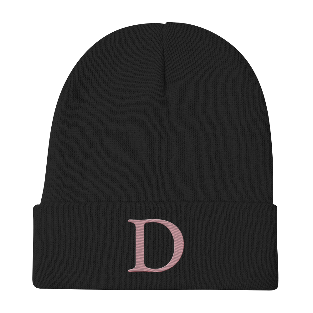 Detroit 'Old French D' Winter Beanie (Cherry Blossom Pink)