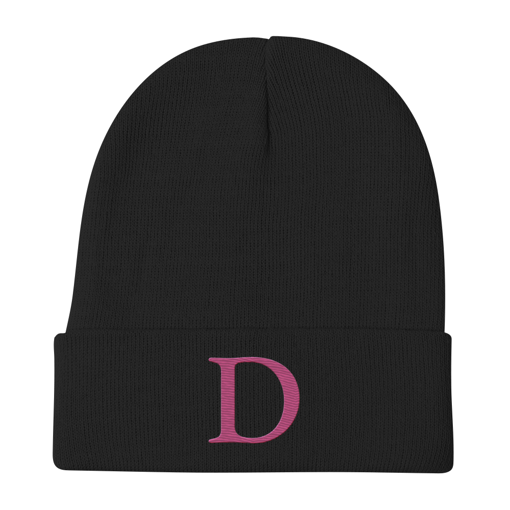 Detroit 'Old French D' Winter Beanie (Apple Blossom Pink)