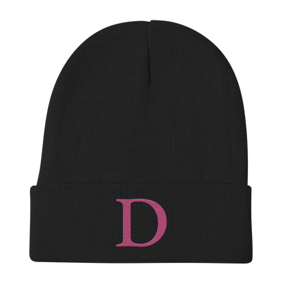 Detroit 'Old French D' Winter Beanie (Apple Blossom Pink)