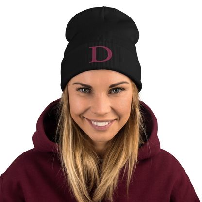 Detroit 'Old French D' Winter Beanie (Ruby Red)