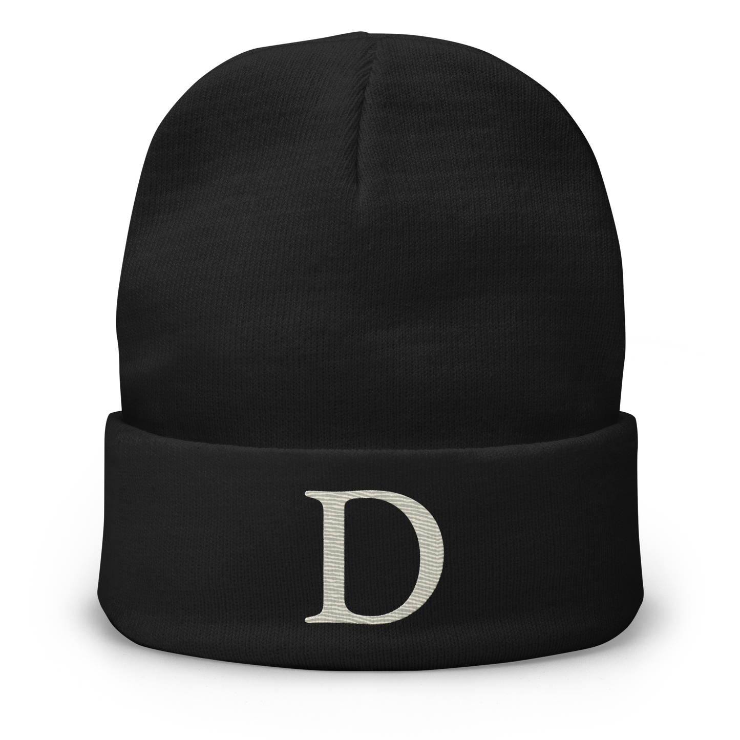 Detroit 'Old French D' Winter Beanie (Ivory White)