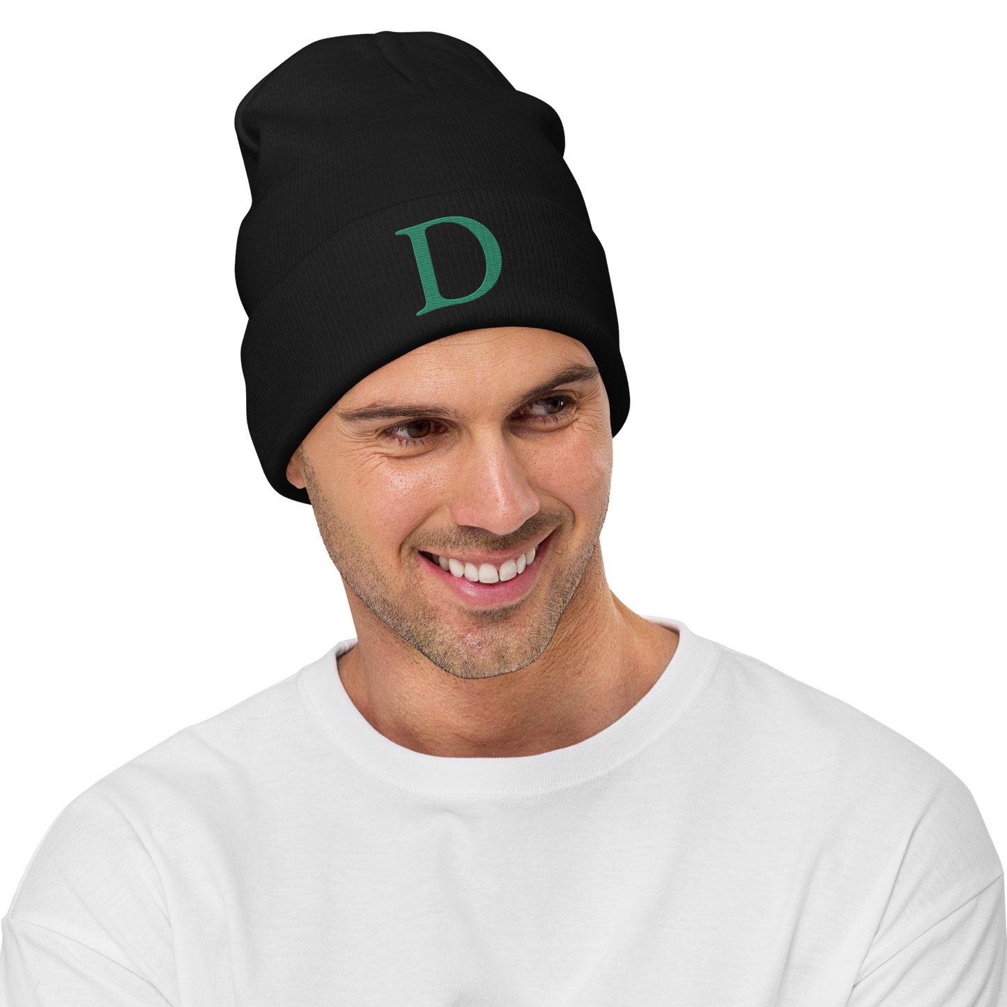 Detroit 'Old French D' Winter Beanie (Emerald Green)