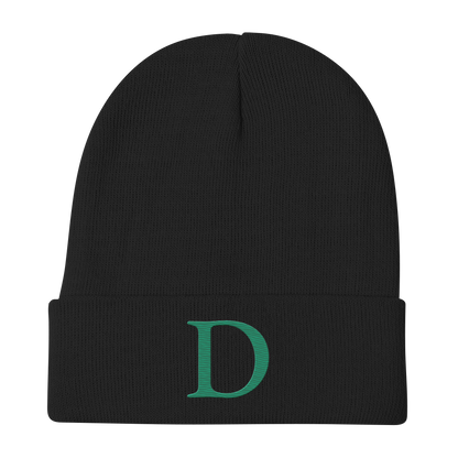 Detroit 'Old French D' Winter Beanie (Emerald Green)