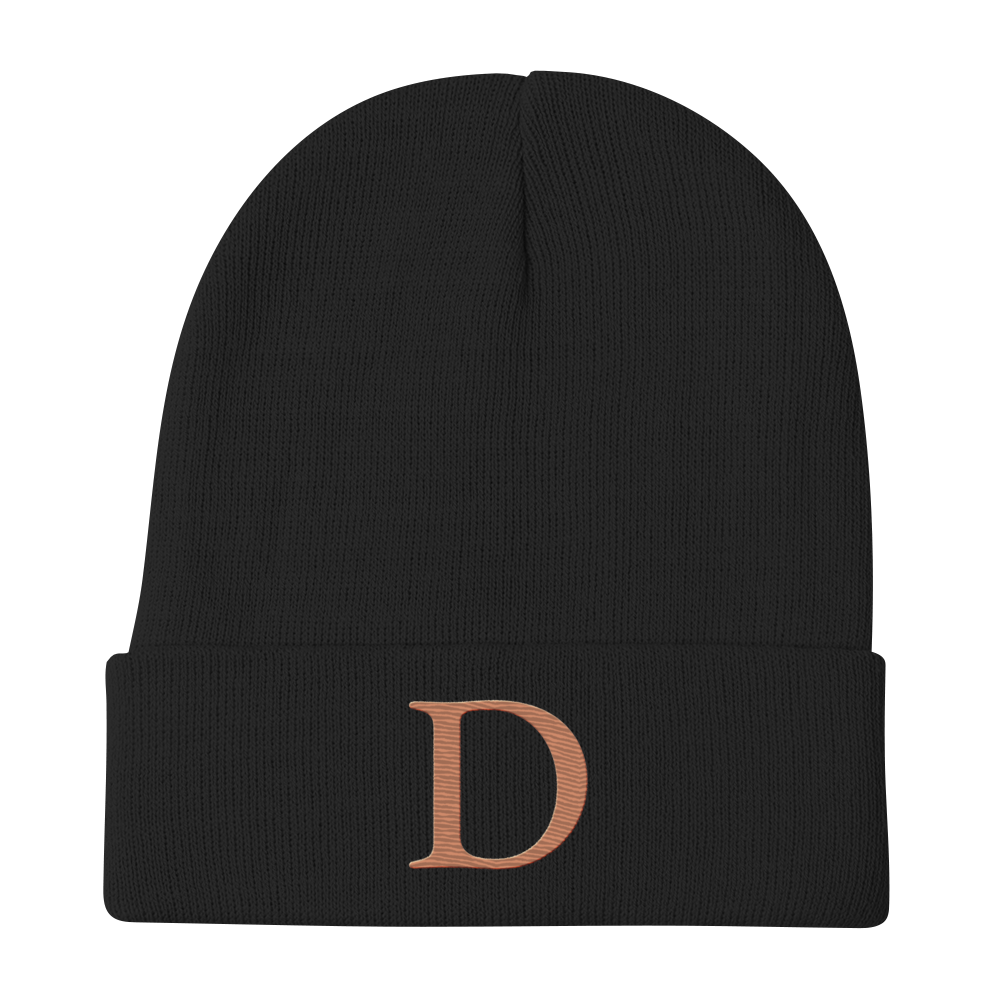 Detroit 'Old French D' Winter Beanie (Copper)