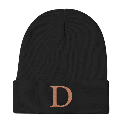 Detroit 'Old French D' Winter Beanie (Copper)