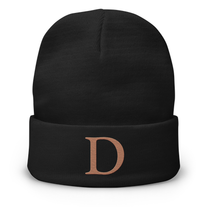 Detroit 'Old French D' Winter Beanie (Copper)