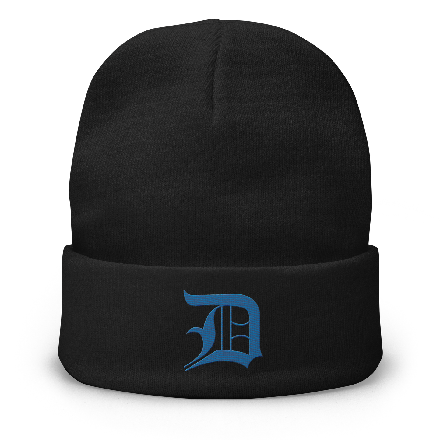 Detroit 'Old English D' Winter Beanie (Azure)