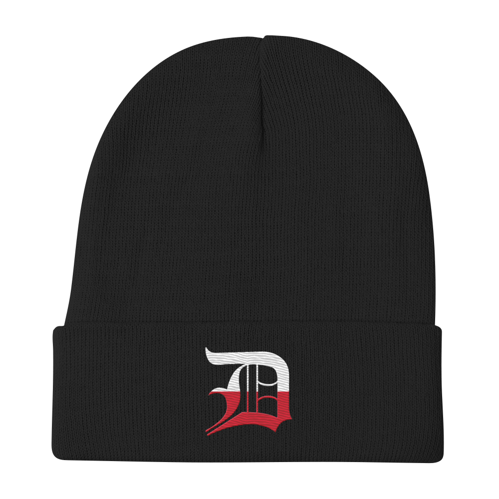 Detroit 'Old English D' Winter Beanie (Polish Edition)