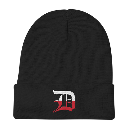 Detroit 'Old English D' Winter Beanie (Polish Edition)