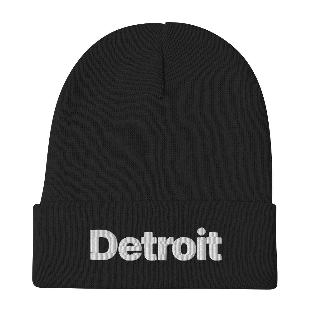 'Detroit' Winter Beanie (Small SUV Font)