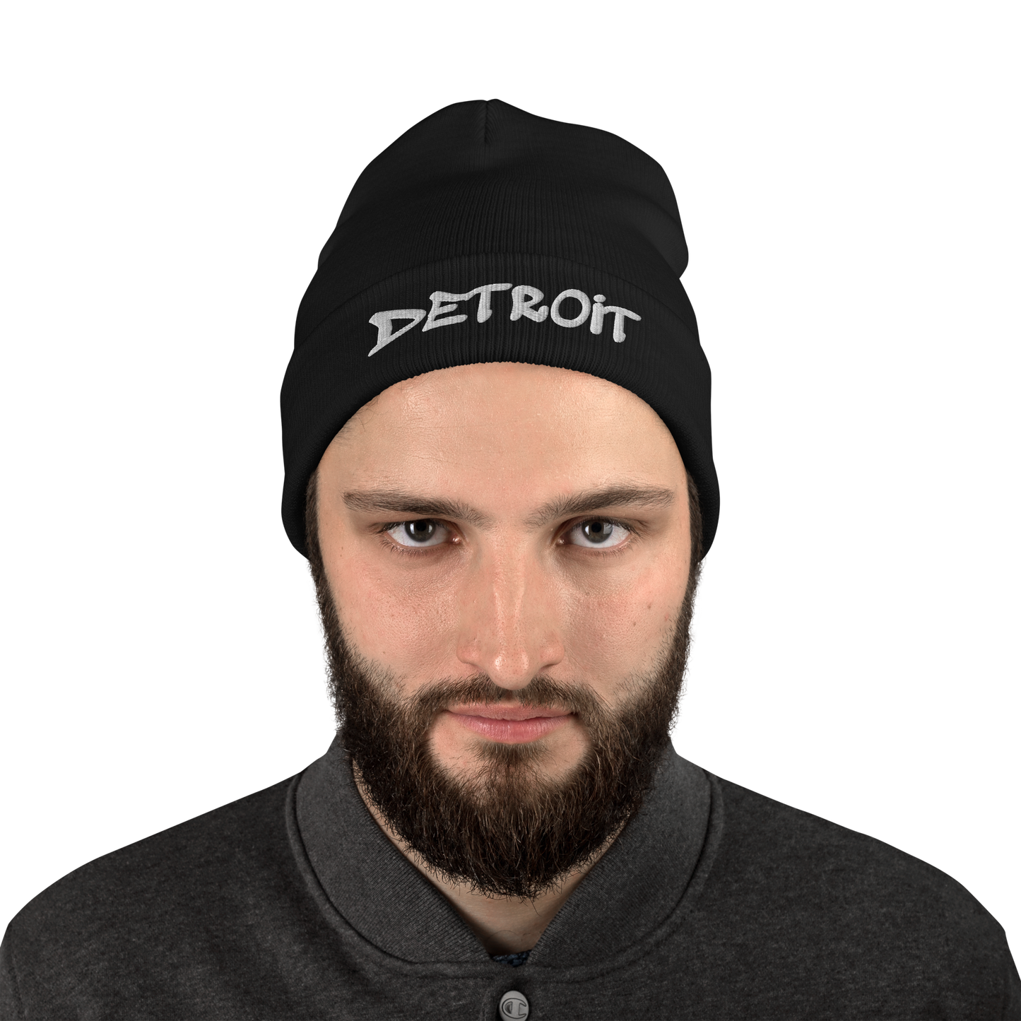 'Detroit' Winter Beanie (Tag Font)