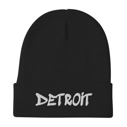 'Detroit' Winter Beanie (Tag Font)