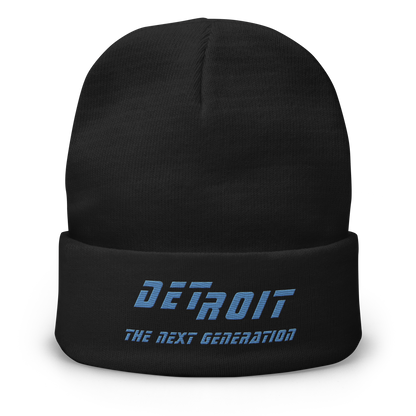 'Detroit The Next Generation' Winter Beanie (80s SciFi Parody)