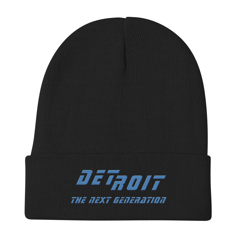 'Detroit The Next Generation' Winter Beanie (80s SciFi Parody)