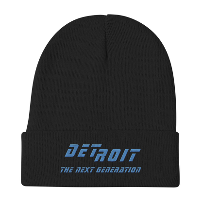 'Detroit The Next Generation' Winter Beanie (80s SciFi Parody)