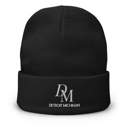 'DM Detroit Michigan' Winter Beanie