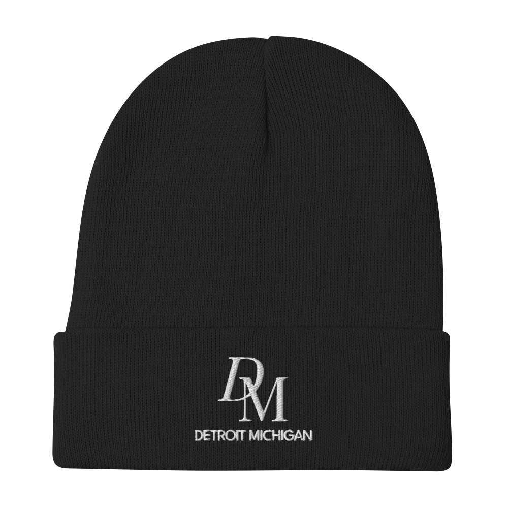 'DM Detroit Michigan' Winter Beanie