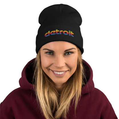 'Detroit' Winter Beanie (Pomaceous 80s Computer Parody)