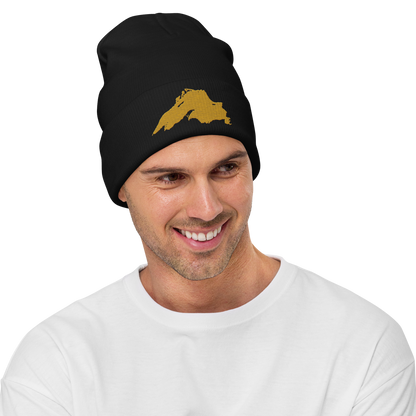 Lake Superior Winter Beanie | Gold