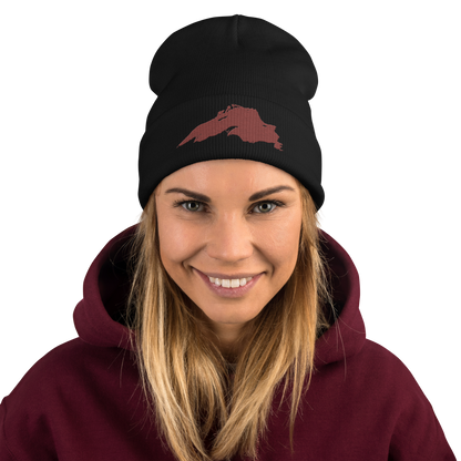 Lake Superior Winter Beanie | Ore Dock Red