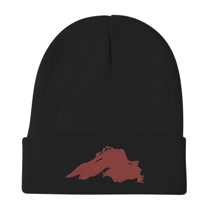 Lake Superior Winter Beanie | Ore Dock Red