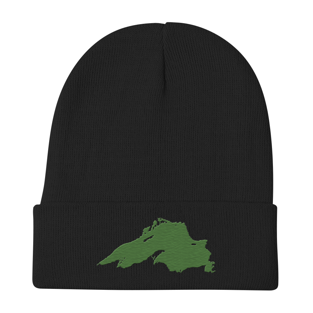 Lake Superior Winter Beanie | Pine Green