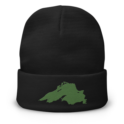 Lake Superior Winter Beanie | Pine Green